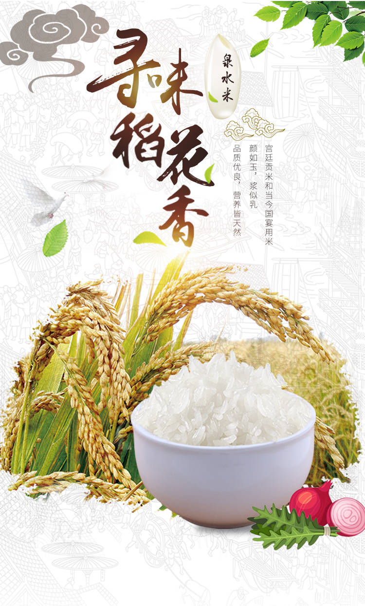 新大米10斤 纯天然生态米 泉水晚稻米籼米无抛光农家5kg长粒香米